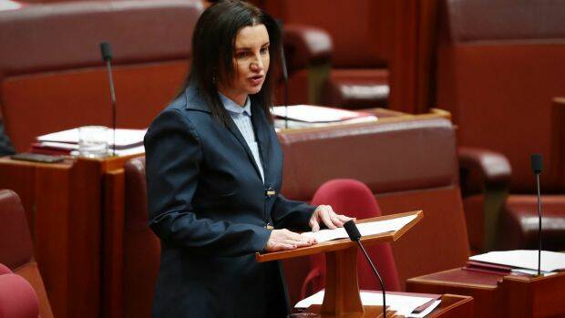 Senator Jacqui Lambie has urgently sought advice from the UK Home Office as to whether she inherited citizenship through her father. Photo: Alex Ellinghausen