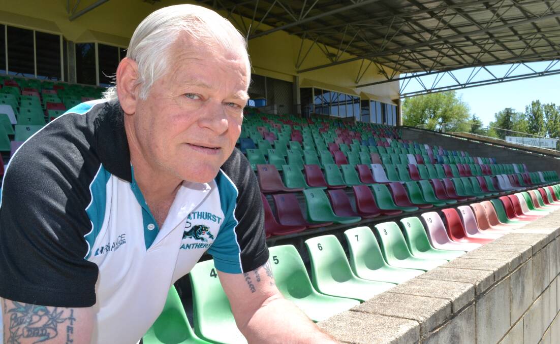 UPGRADE: Carrington Park is set for an upgrade with new seats to be installed in the main grandstand, but Bathurst Panthers Rugby League Football Club president Dennis Comerford believes talk of turning the ground into a stadium is “pie in the sky” stuff.	 110314carrington