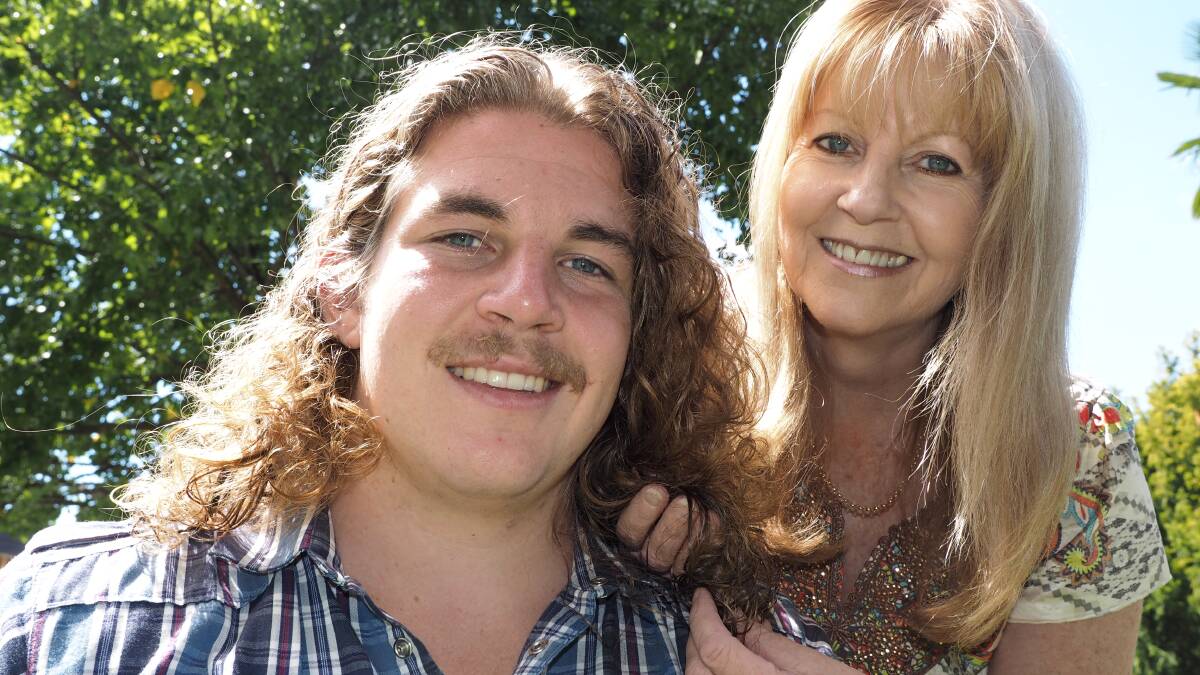 FOR THE LOVE OF MUM: Liam Berry will have his locks shaved to raise money for the Leukaemia Foundation after his mother Geraldine, battled myeloid leukaemia. Photo: Phill Murray	 031014zberry