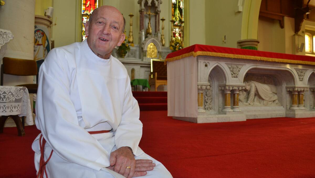 TRAILBLAZER: Terry Mahony will be ordained as the Catholic Diocese of Bathurst’s first permanent deacon in a service tonight. Photo: BRIAN WOOD 020416terry1