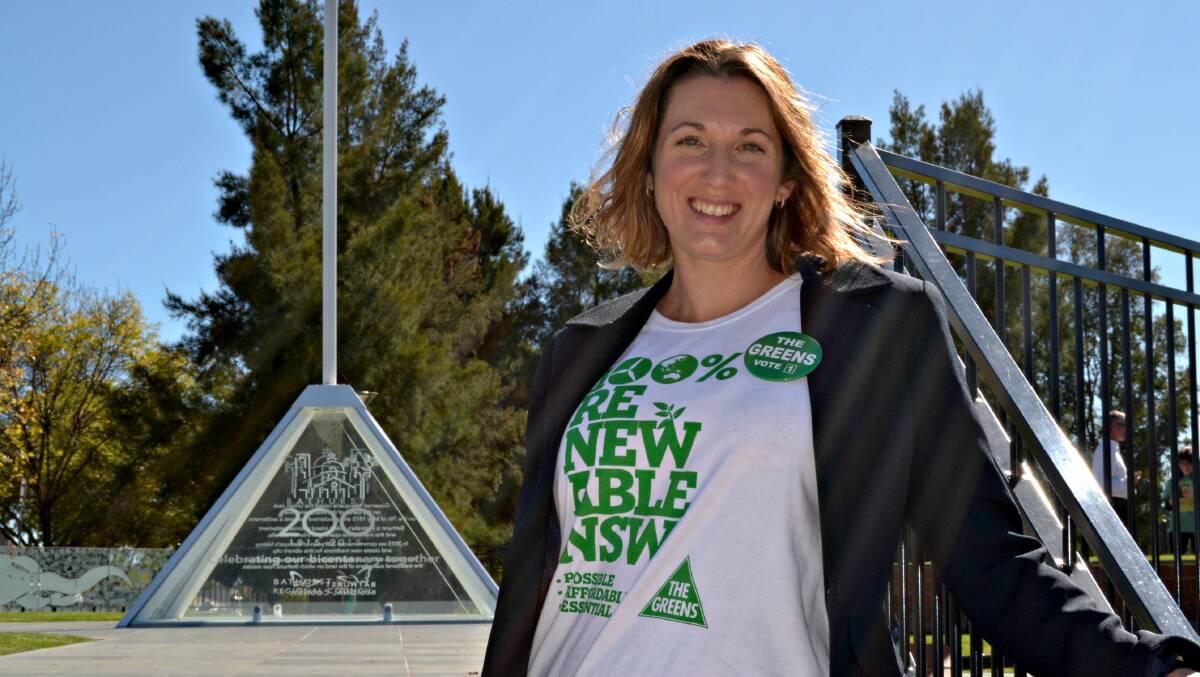 GOING GREEN: Mother-of-three and social welfare worker Delanie Sky will be the Central West Greens' candidate for the seat of Calare at the next federal election. Photo: RACHEL FERRETT	 050616rfdelanie3