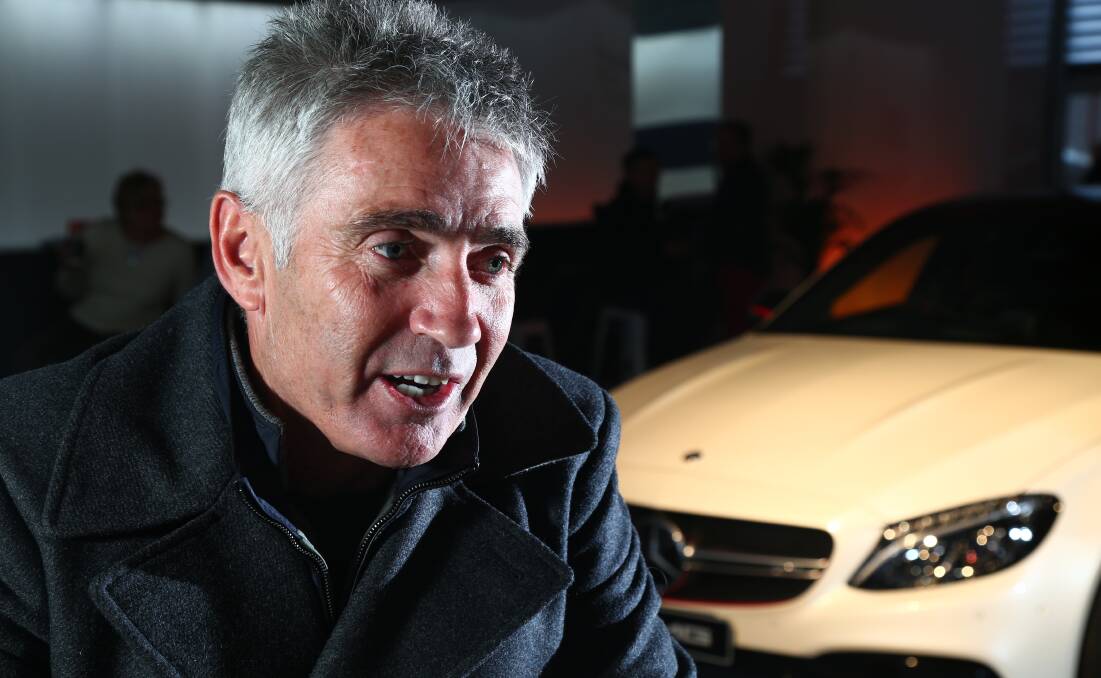 LEGEND IN BATHURST: Former Moto Grand Prix champion Mick Doohan returned to Mount Panorama this week for the Mercedes AMG Challenge. Photo: PHIL BLATCH.	 071515pbmick5