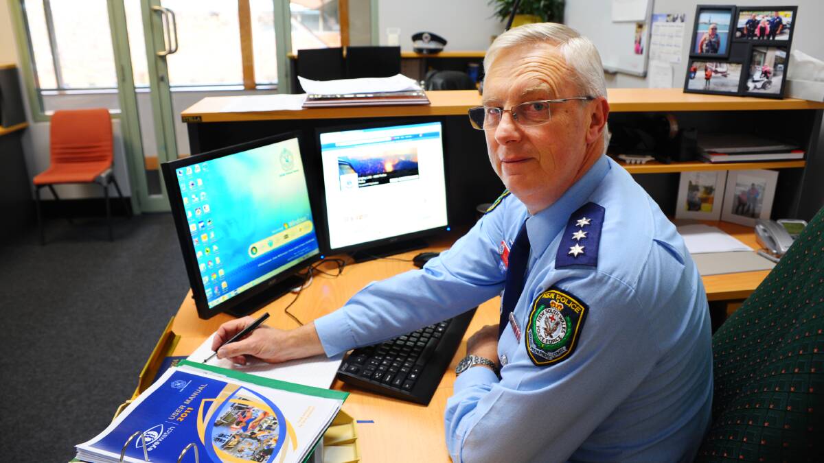 CLOSE WATCH: Chifley local area command Inspector Colin Cracknell has joined the push for closed circuit television.	 071014zeyewatch