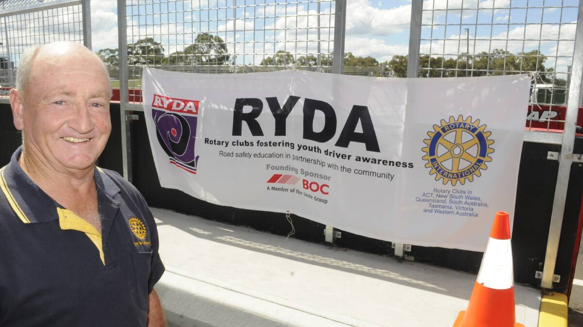 SAFETY FIRST: RYDA co-ordinator Brian Burke is looking forward to rolling out the road safety program to more young drivers later this month. Photo: CHRIS SEABROOK	 020216cdrivred