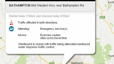 BathurstAM: Two vehicle accident between Blayney and Bathurst 