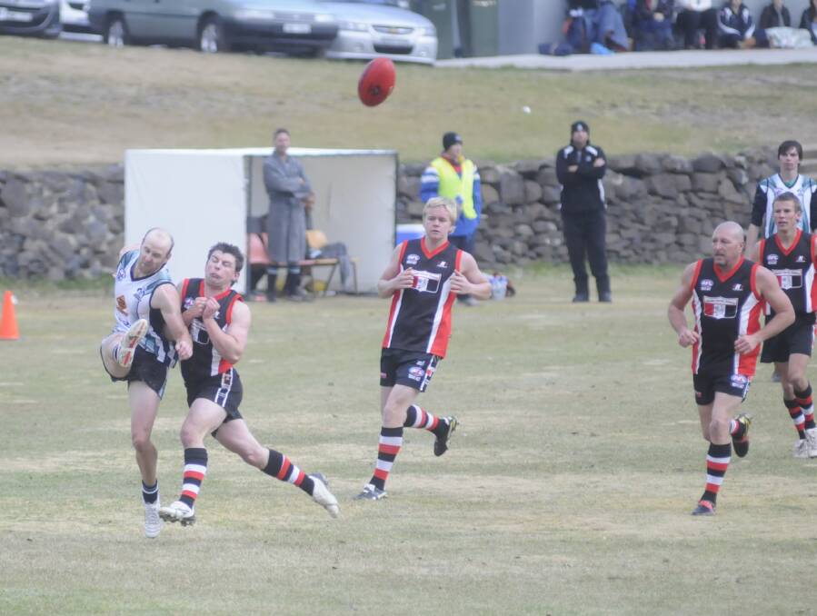LATE ARRIVAL: Nathan Belbin could return from injury in the coming weeks as the Bushrangers build towards the finals. They will take on Cowra tomorrow at George Park. Photo: CHRIS SEABROOK 	052612cafl1