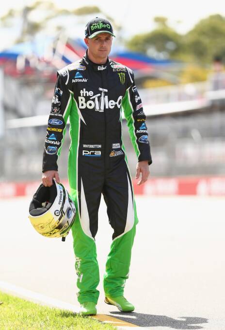 NEW CO-DRIVER: Defending V8 Supercars champion Mark Winterbottom will share his Falcon with Dean Canto at this year’s Bathurst 1000. Photo: GETTY IMAGES 	050716frosty
