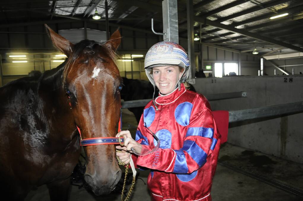 TALENTED: The Lagoon's Amanda Turnbull added the Newcastle Oaks to her long list of feature race wins when guiding Neon Sign to victory in the three-year-old fillies feature on Friday night. Photo: CHRIS SEABROOK 	021515ctrots2
