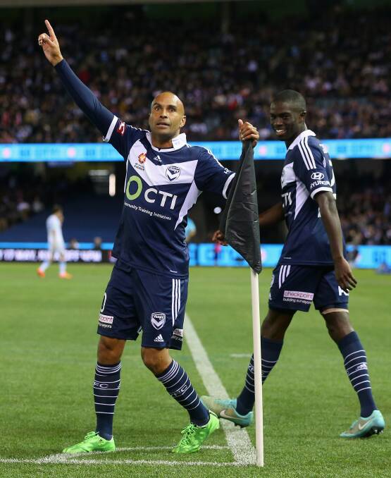 GOODBYE: Bathurst ’75 graduate Archie Thompson has called time on his A-League career with Melbourne Victory. Photo: GETTY IMAGES