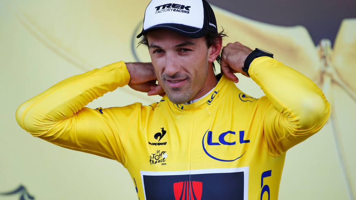NEW LEADER: Finishing third in the second stage of the Tour de France was good enough for Fabian Cancellara to earn the yellow jersey. Photo: GETTY IMAGES