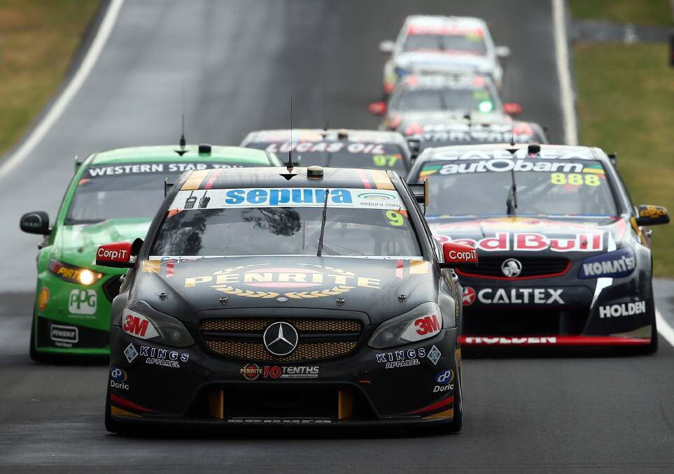 CHANGE: While the Erebus Motorsport cars that raced at last year’s Bathurst 1000 carried a Mercedes badge, this year’s Great Race will see the team running Holdens. Photo: GETTY IMAGES 	011416erebus