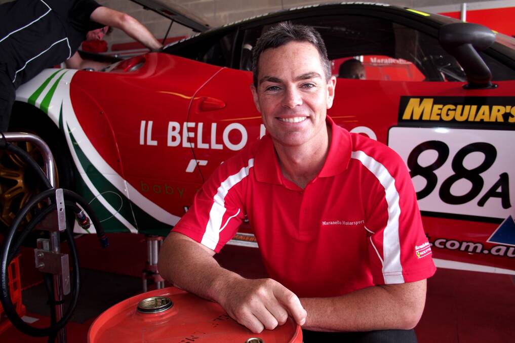 ON THE HUNT: Craig Lowndes has won six Bathurst 1000 crowns, but next February when he returns to Mount Panorama he will have a second Bathurst 12 Hour win on his mind.	020614zlowndes2