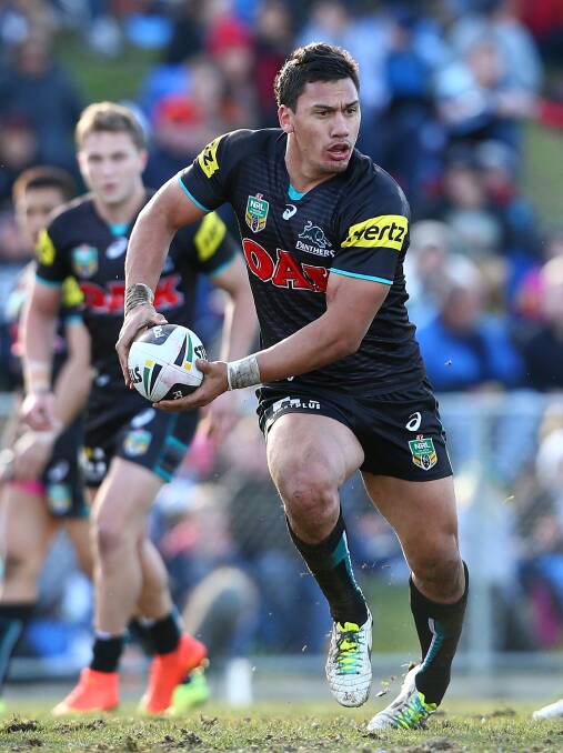 THUMBS UP: Panthers lock Elijah Taylor is happy that Carrington Park has been upgraded since he and his team-mates played in Bathurst last July. Photo: GETTY IMAGES 	031315taylor