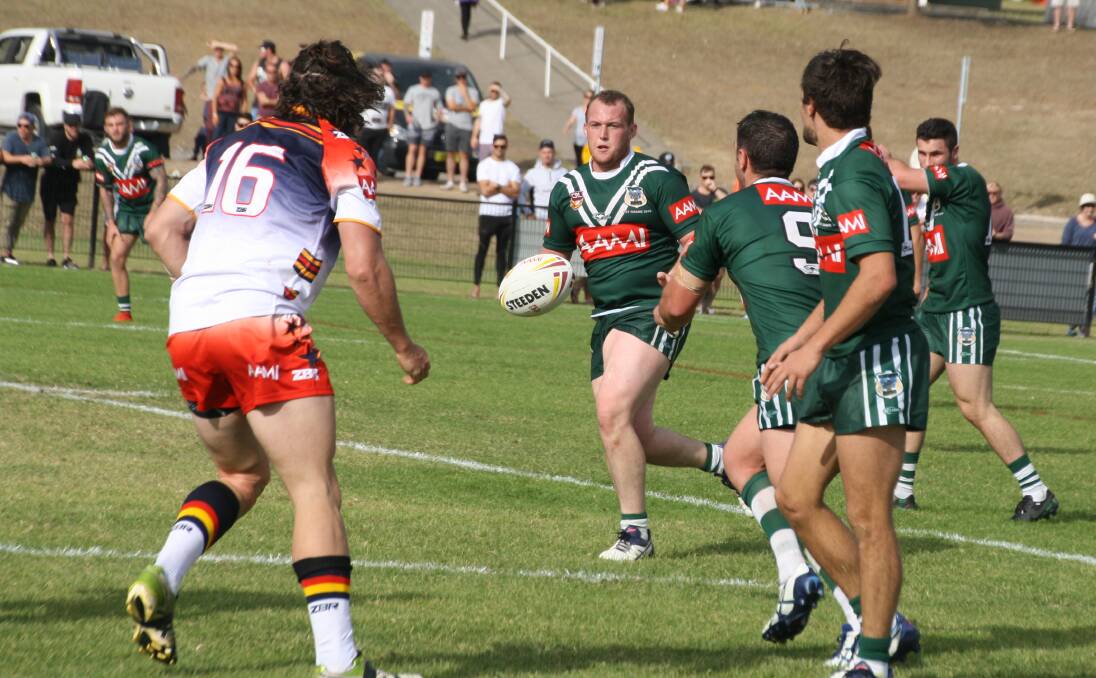 IMPRESSIVE: Bathurst Panthers prop Brent Seager was the best for the Western Rams on Saturday as they went down to the Greater Southern Stars. Photo: Country Rugby League 	052316seager