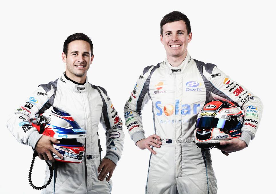 YOUNG GUNS: Ash Walsh (left) will share his Mercedes with Bathurst 1000 rookie Jack Le Brocq this weekend