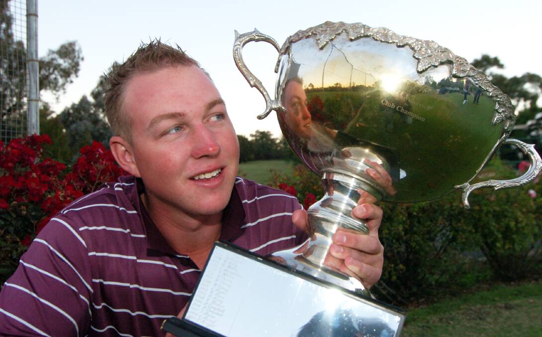 HISTORY REPEATS: Reece Hodson claimed his fourth Bathurst Golf Club men’s Club Championship title on Saturday to go along with his wins in 2010, 2011 (pictured) and 2014.	