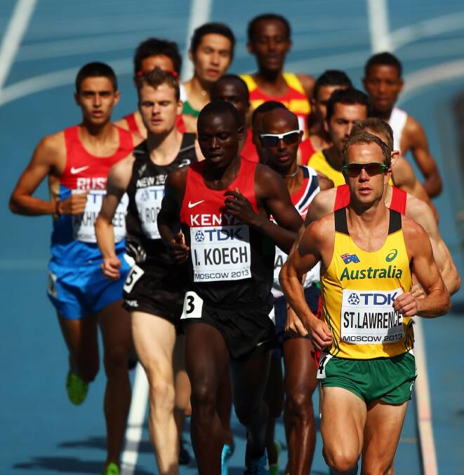 DISAPPOINTMENT: Australian middle distance runner, CSU graduate Ben St Lawrence, was only able to place 16th in the men’s 10,000 metres final at the Glasgow Commonwealth Games. Photo: GETTY IMAGES 	080214ben