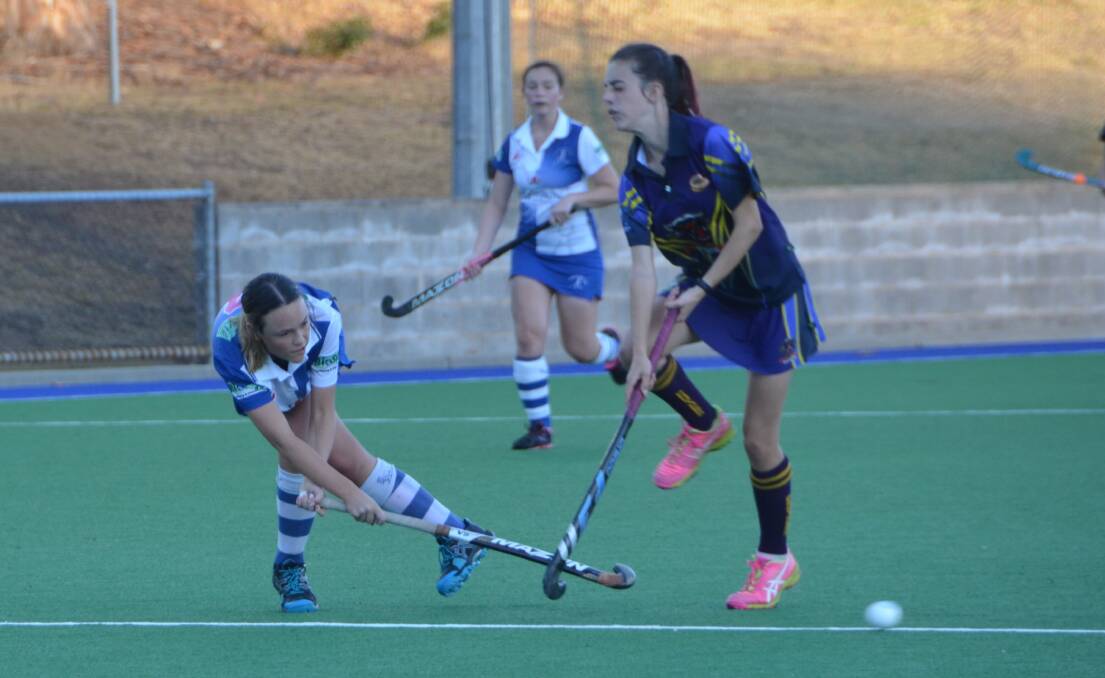 RESPONSE: A week after suffering a heavy 11-2 loss to Lithgow Panthers, Erin Cobcroft was amongst the St Pat's goal scorers on Saturday as they beat Lithgow Zig Zag 5-2. Photo: JEFF GEDDES 052116pats2