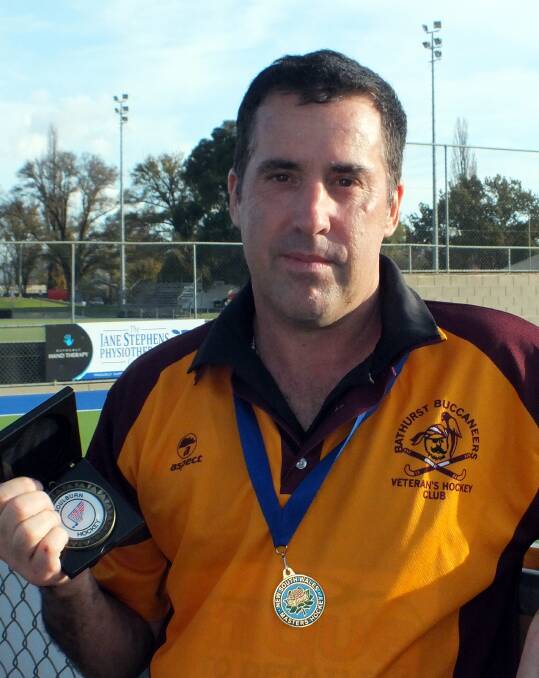 TOP EFFORT: Brett Archer was named Player of the Tournament at the Over 50s Mens Masters State Championships held in Bathurst over the weekend. Photo: LISA DAVIS