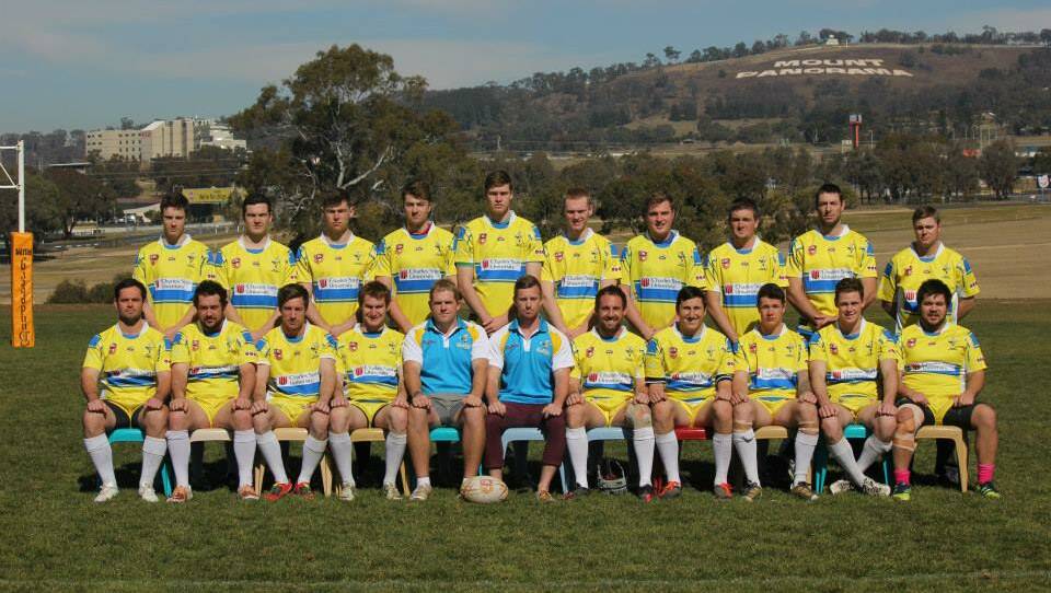 PRIMED: The CSU Mungoes Yellow side are set to take on Blackheath in the Centennial Coal Cup grand final this afternoon at Diggings Oval. 	082614mungoesYellow