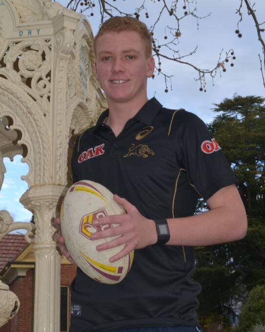 HIGH ACHIEVER: Adam Fearnley will head to Papua New Guinea with a Young Achievers squad later this year to show what he can do on the field. He will also walk the Kokoda Trail. Photo: SAM DEBENHAM 	072615sdFearnley