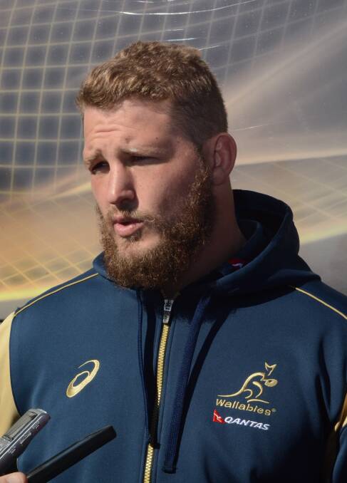 COOL HEAD: James Slipper will be one of the few front rowers with lengthy international experience when the Wallabies face the All Blacks next week. Photo: PHILL MURRAY 080614pcastrol16