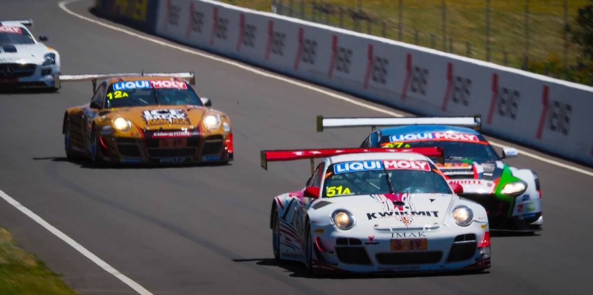 PERFECT: Brad Shiels not only qualified on pole for both the sprint and endurance events at the second round of the NSW Production Sports Series, but took his Porsche 997 Cup S to victory in both races.  	020615zshiels-1