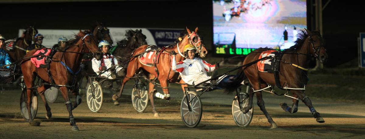 COURAGEOUS RUN NEEDED: Mat Rue will be attempting to drive Im All Courage to victory in tonight’s NSW Breeders Challenge Two-Year-Old Semi-Final, but knows it will be tough with Gold Tiara winner Dont Think Twice (pictured) in the mix. Photo: PHIL BLATCH 	032616pbtiara3
