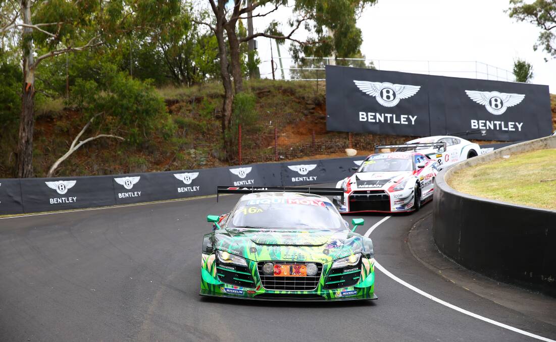 RETURNING: German GT ace Christopher Haase steered one of the Phoenix Racing Audi's in this year's Bathurst 12 Hour and placed ninth. He will return to Mount Panorama next February for another shot at the endurance race. Photo: NATHAN WONG 	102915hasse