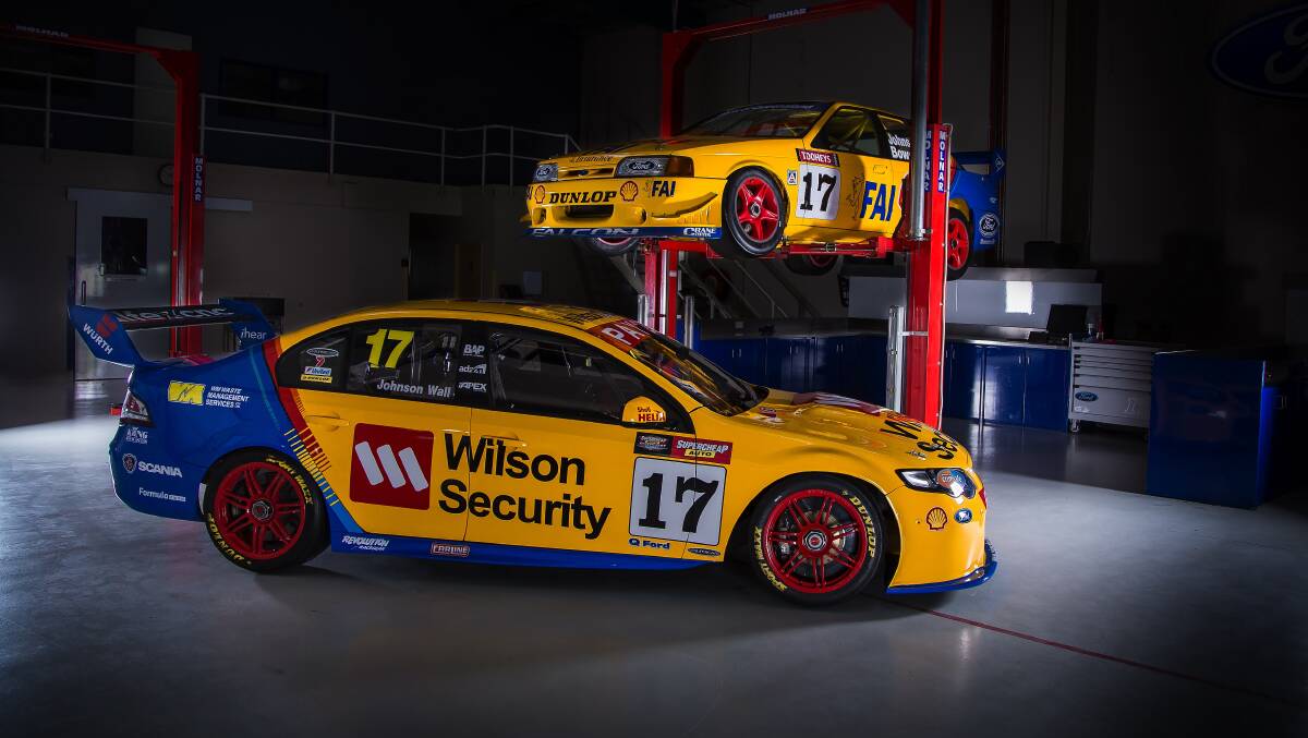 BACK TO THE FUTURE: The number 17 Dick Johnson Racing Falcon will carry the same livery as the team's 1994 Bathurst winning entry when it arrives at Mount Panorama this October. 	072814DJR