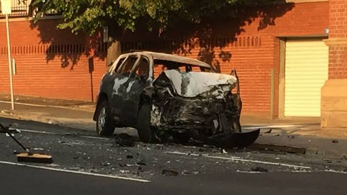 The Toyota Rav 4 involved in Friday morning's crash. Picture supplied. 