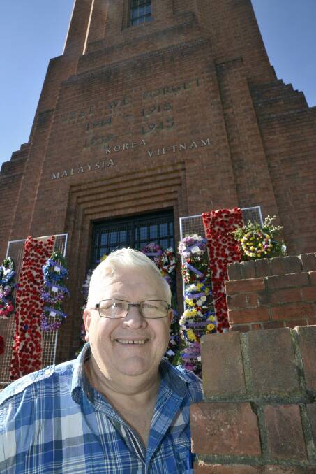 RARE: Bathurst District Historical Society vice president Alan McRae says it has been eight years since the War Memorial Carillon was opened to the public. It will open again tomorrow. Photo: PHILL MURRAY  042716palan