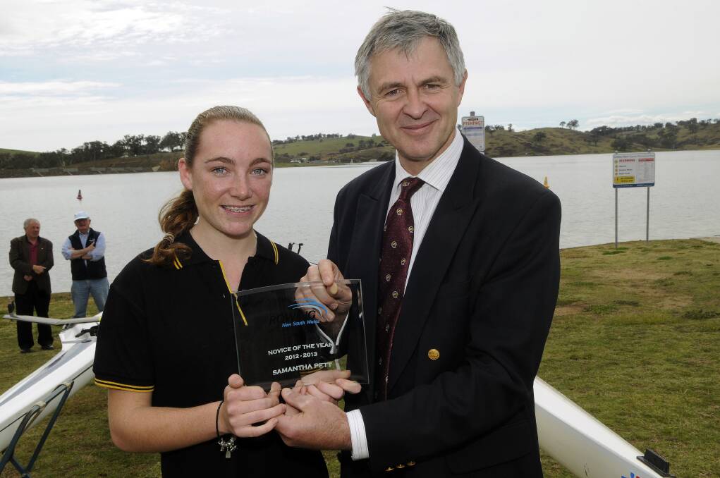 BACK FOR MORE: Samantha Pett returned to rowing for the first time in half a year for the season launch on Saturday on a successful day for Bathurst rowers. 	083113psam