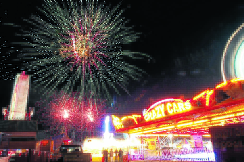 WHAT A BLAST: Fireworks at the 2014 Royal Bathurst Show. 	050214zshow8