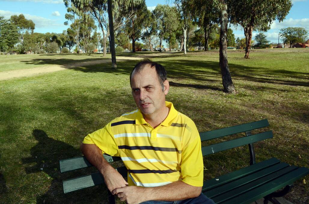 MAKEOVER: Tony Thorpe thinks it’s time that Centennial Park got a new lease of life.	 051514ptony