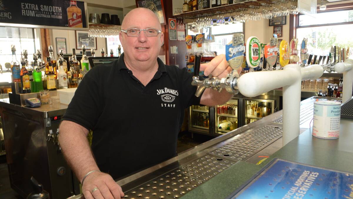 REVIEW NEEDED: Knickerbocker Hotel owner Scott Macallister is among a number of retailers who say a penalty rate review is long overdue. Photo: PHILL MURRAY	 032515pscott