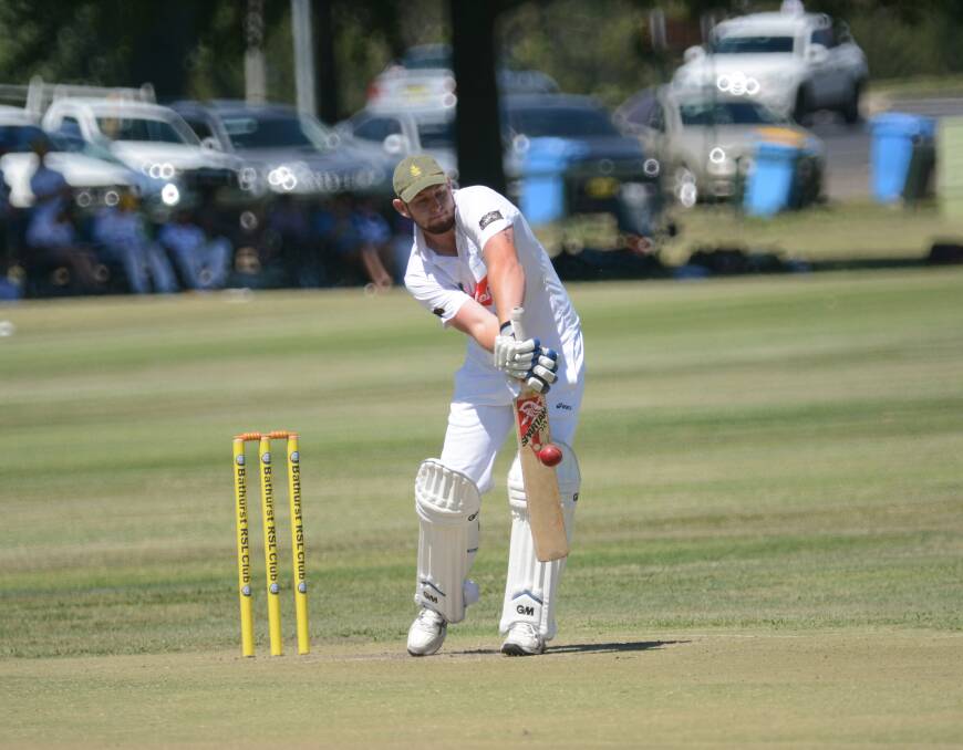 HEAVY HITTER: St Pat’s Old Boys batsman Derryn Clayton will be out to have an impact for Bathurst in Sunday’s Western Zone Premier League final. Photo: PHILL MURRAY 	120515pdarrin