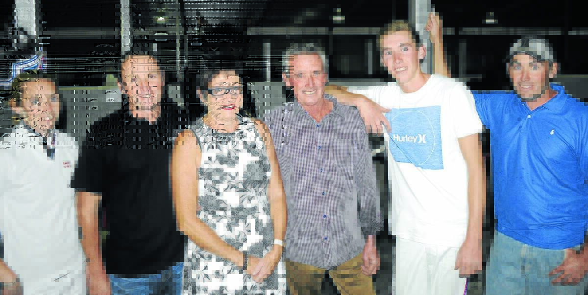 TALENTED BUNCH: The Turnbull family, from left, Amanda, Nathan, Jenny, Steve, Mitch and Josh, have had a busy Gold Crown Carnival thus far and on Saturday night will have a strong presence on the nine-race card. They will have chances in each of the major finals. Photo: CHRIS SEABROOK 	032515ctrots12a