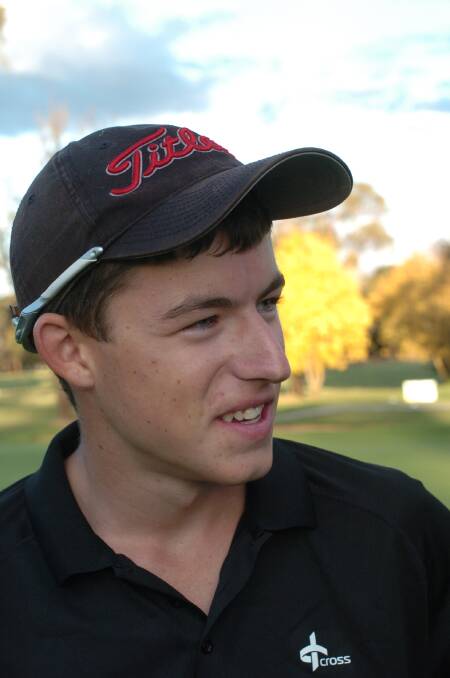 DOUBLE UP?: Bathurst’s Scott Matheson will be in action at the Bathurst Golf Club this weekend as he attempts to defend his Peter O’Malley Junior Masters crown. Photo: ZENIO LAPKA 	040713zgolf7