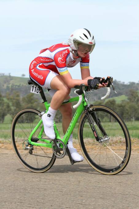 BIG FUTURE: Former Bathurst sportsperson Danielle McKinnirey is ranked number one in the world for her age group in the individual pursuit and will be chasing more international glory at this year’s world championships. 	091013dani1