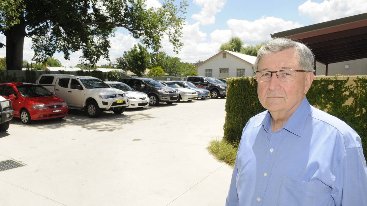 ON-SITE FORESIGHT: Local developer Bruce Bolam with one of his on-site car parks. He says he has incorporated 315 car parking spaces into his various developments. Photo: CHRIS SEABROOK 	120814cparking
