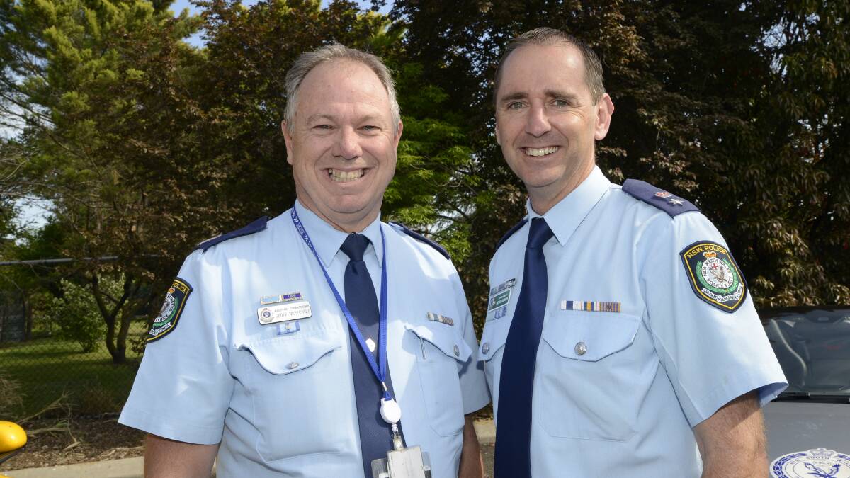 PLAY BY THE RULES: Assistant Commissioner Geoff McKechnie and Superintendent Michael Robinson have reminded people to observe the rules at Race Week. 100715ppolice