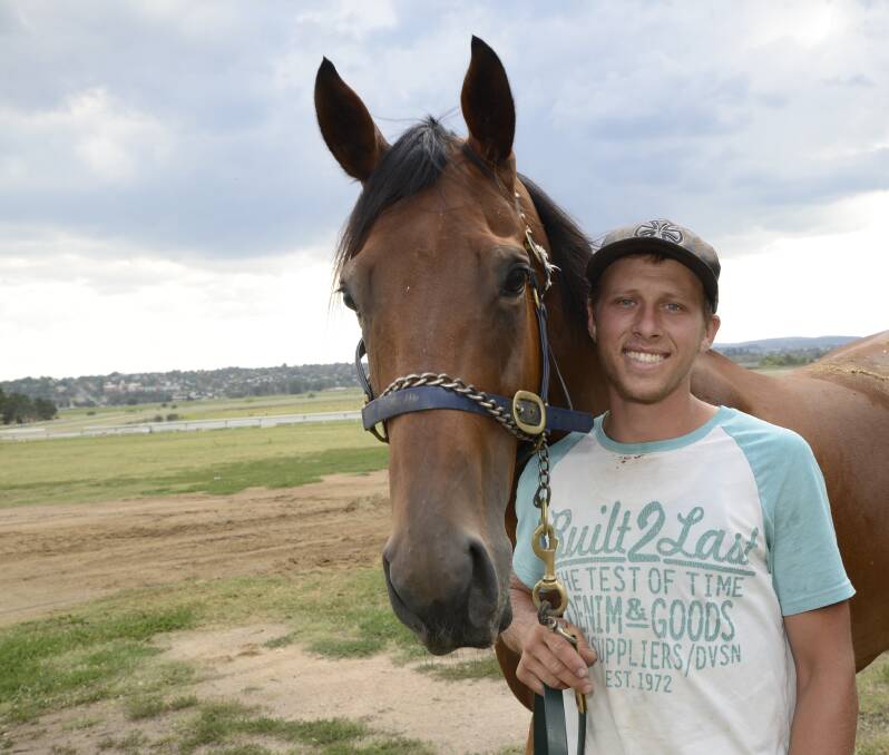 NEW FACE: The latest addition to the Bathurst training ranks, Matthew Vella, will send Bay Truffle around in tomorrow’s Tulloch Cup (1,200m) at Tyers Park. Photo: PHILL MURRAY 	021216pmatt