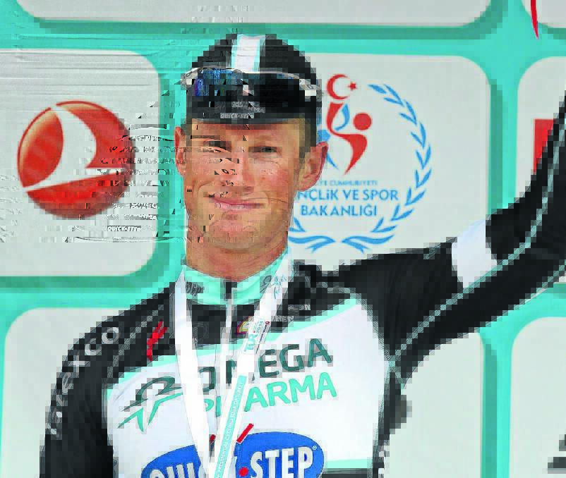 TEAM EFFORT: Mark Renshaw picked up a third place at the Clasica de Almeria on Sunday after leading out Etixx-Quick Step team-mate Mark Cavendish to a win in the one-day classic. 	071814renshaw
