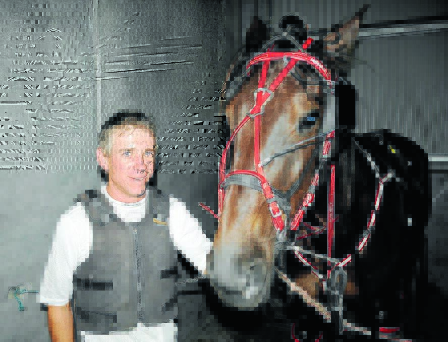 BIG NIGHT OUT: Eglinton trainer-driver Nathan Hurst will contest a Group 2 race at Menangle Park’s Miracle Mile night tomorrow. Photo: CHRIS SEABROOK 	112614ctrots2a
