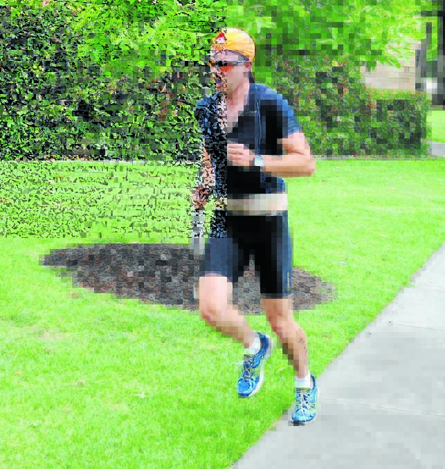 TIME TO RACE: Tom Hanrahan, pictured racing during round two of the Bathurst Triathlon Series, is off to the inaugural Western Sydney Ironman 70.3 race this Sunday. Photo: CHRIS SEABROOK 	111614ctri7