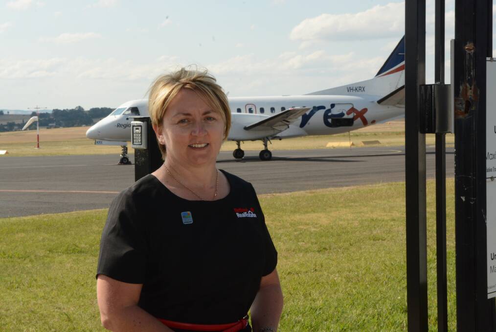 BUSINESS BURDEN: Bathurst Business Chamber president Stacey Whittaker says the temporary closure of Bathurst Airport’s main runway from January 5 will have an  impact on local businesses, but says the work is necessary. Photo: PHILL MURRAY	 112714pairport
