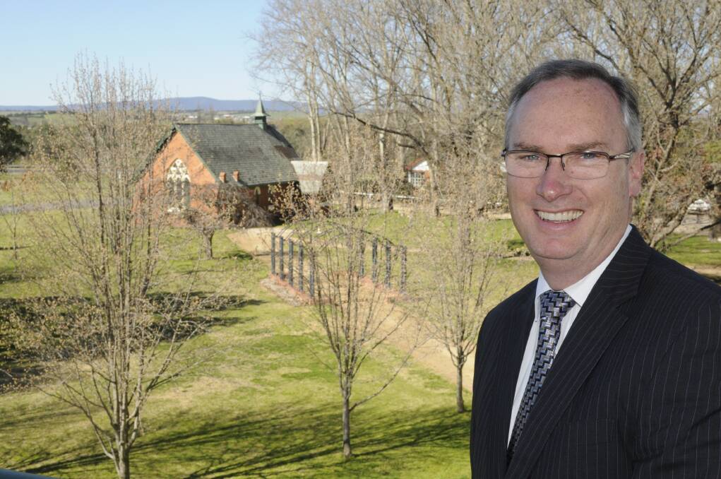BIG CHANGES: All Saints’ College head of college Dr Peter Miller is leaving Bathurst at the end of the year. Photo: CHRIS SEABROOK 	090115casc