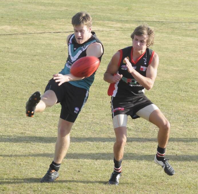 ON TOP: The Bushrangers are in a perfect position going into a mid-season break after trouncing Dubbo by 114 goals on Saturday. Photo: CHRIS SEABROOK 	051714cafl5a