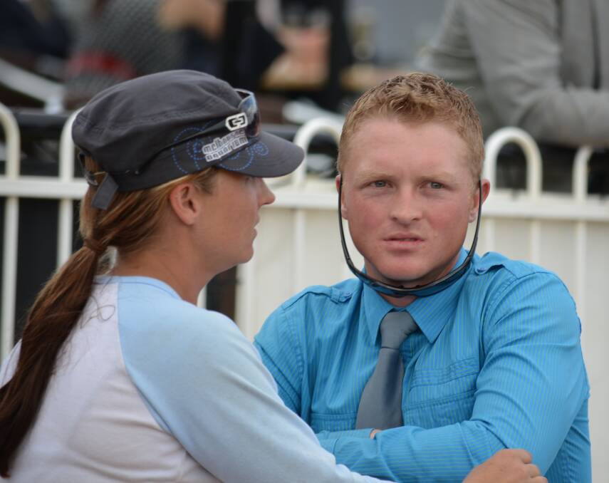 FINGERS CROSSED: Mudgee trainer Cameron Crockett is hoping things fall his way as Iron Blue attempts to take out the Soldier’s Saddle this afternoon. 	cameroncrockett